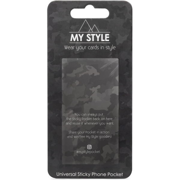 My Style Crossbody Stick-On Phone Pocket With Rfid Yellow Snake - Afbeelding 6