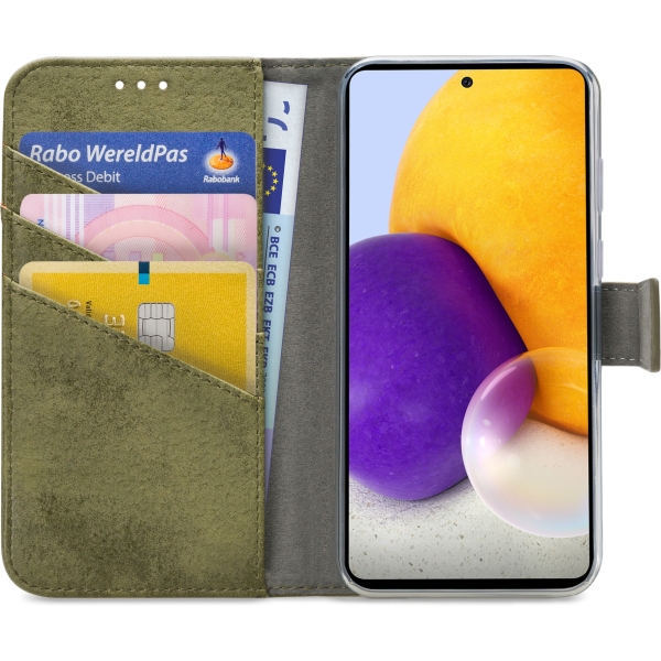 My Style Flex Wallet For Samsung Galaxy A72 4G Olive - Afbeelding 3