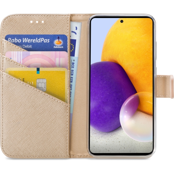 My Style Flex Wallet For Samsung Galaxy A72 4G Gold - Afbeelding 3
