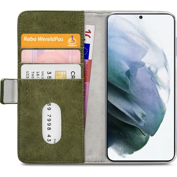 Mobilize Elite Gelly Wallet Book Case Samsung Galaxy S21+ 5G Green - Afbeelding 4