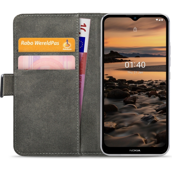 Mobilize Classic Gelly Wallet Book Case Nokia 1.4 Black - Afbeelding 4