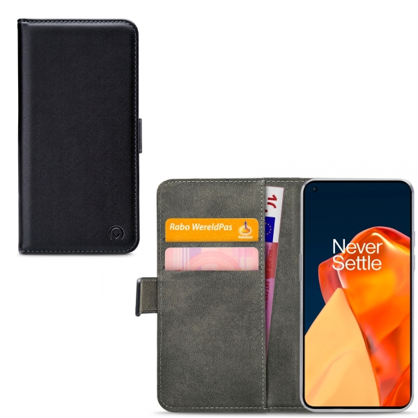 Mobilize Classic Gelly Wallet Book Case Oneplus 9 Black