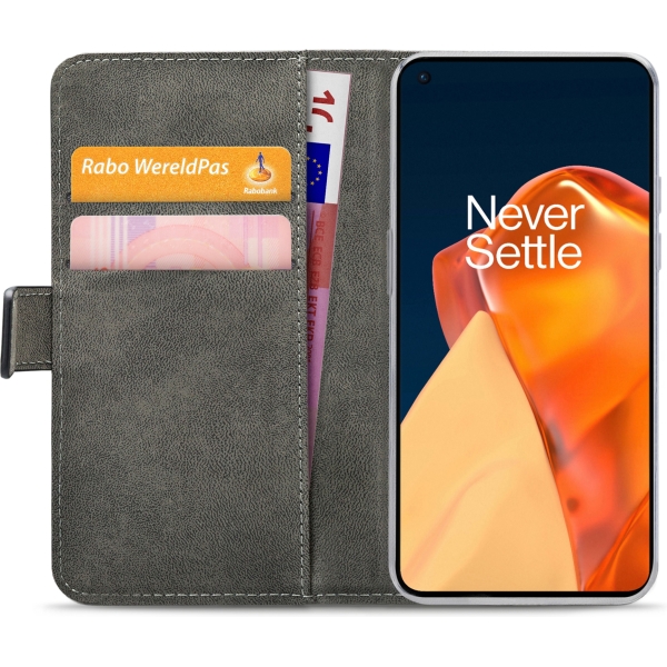 Mobilize Classic Gelly Wallet Book Case Oneplus 9 Black - Afbeelding 4