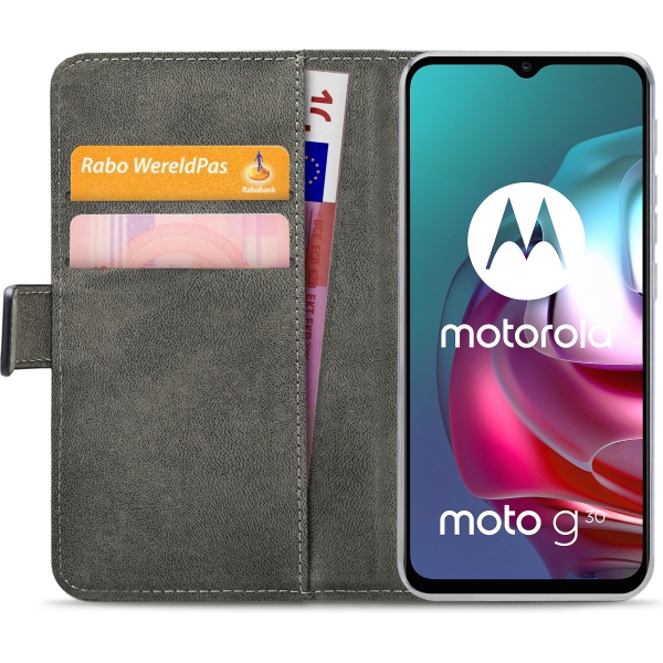 Mobilize Classic Gelly Wallet Book Case Motorola Moto G10/G20/G30 Black - Afbeelding 4