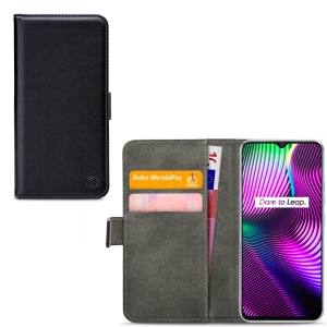 Mobilize Classic Gelly Wallet Book Case Realme 7I/C12/C15 Black