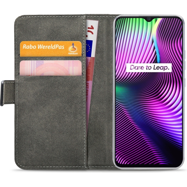 Mobilize Classic Gelly Wallet Book Case Realme 7I/C12/C15 Black - Afbeelding 4