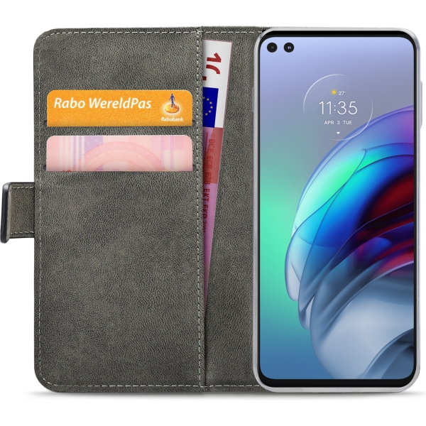 Mobilize Classic Gelly Wallet Book Case Motorola Moto G100 Black - Afbeelding 4