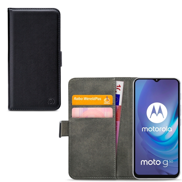 Mobilize Classic Gelly Wallet Book Case Motorola Moto G50 Black