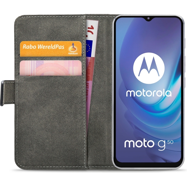 Mobilize Classic Gelly Wallet Book Case Motorola Moto G50 Black - Afbeelding 4
