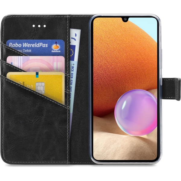 My Style Flex Wallet For Samsung Galaxy A32 4G Black - Afbeelding 3