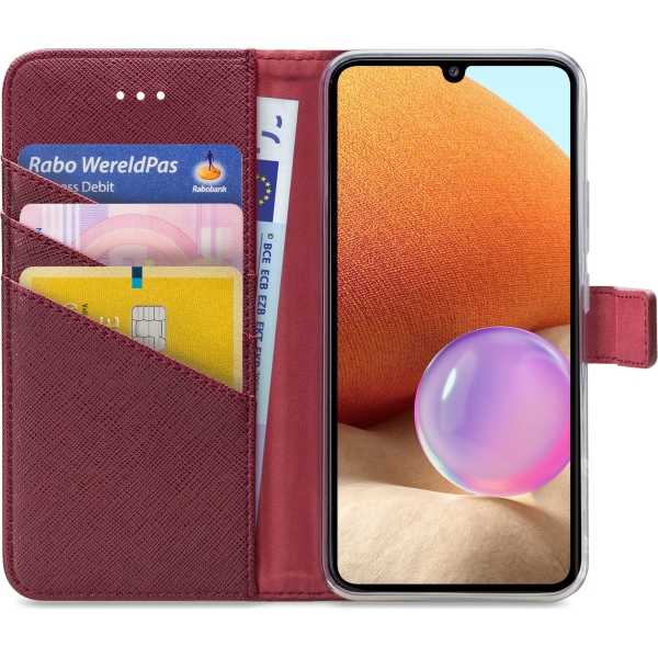 My Style Flex Wallet For Samsung Galaxy A32 4G Bordeaux - Afbeelding 3