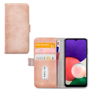 Mobilize Elite Gelly Wallet Book Case Samsung Galaxy A22 5G Soft Pink