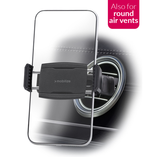 Mobilize Universal Car Holder For Round Air Vent Black