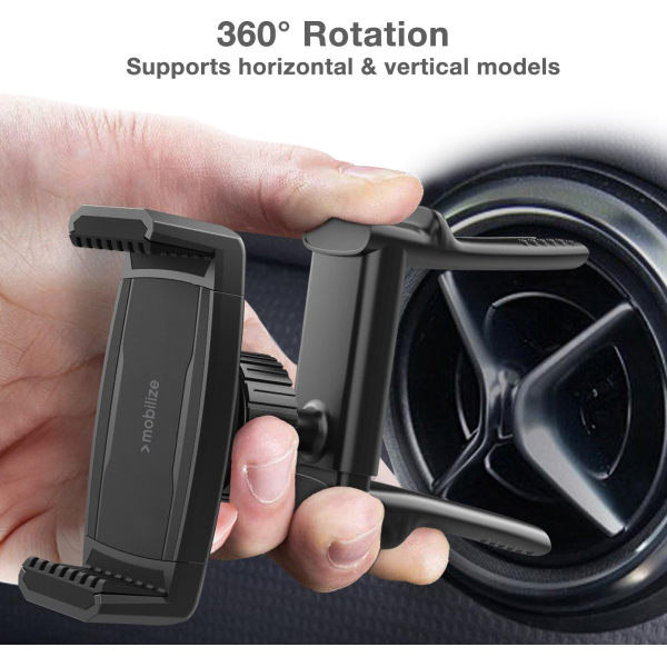 Mobilize Universal Car Holder For Round Air Vent Black - Afbeelding 6