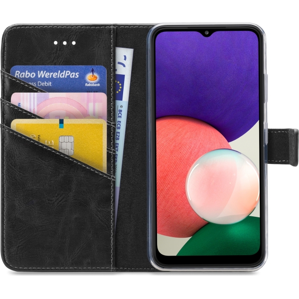 My Style Flex Wallet For Samsung Galaxy A22 5G Black - Afbeelding 3