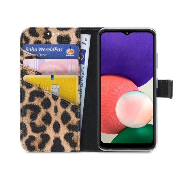 My Style Flex Wallet For Samsung Galaxy A22 5G Leopard - Afbeelding 3