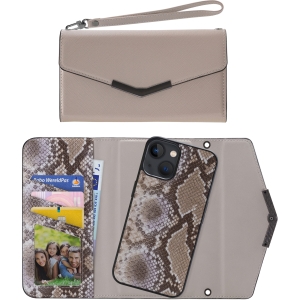 Mobilize 2In1 Elegant Magnet Clutch Apple Iphone 13 Mini Beige Snake