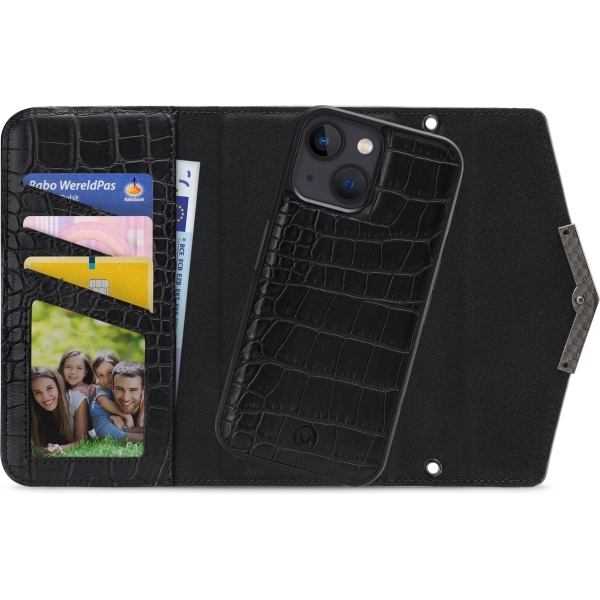Mobilize 2In1 Elegant Magnet Clutch Apple Iphone 13 Mini Black Croco - Afbeelding 2