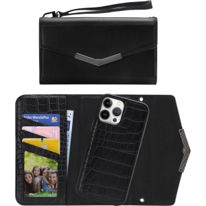 Mobilize 2In1 Elegant Magnet Clutch Apple Iphone 13 Pro Max Black Croco