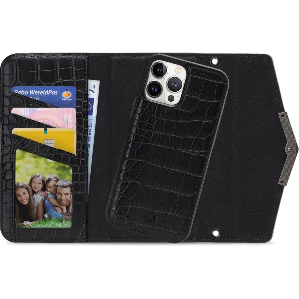 Mobilize 2In1 Elegant Magnet Clutch Apple Iphone 13 Pro Max Black Croco - Afbeelding 2