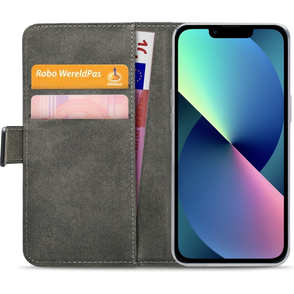 Mobilize Classic Gelly Wallet Book Case Apple Iphone 13 Mini Black - Afbeelding 4