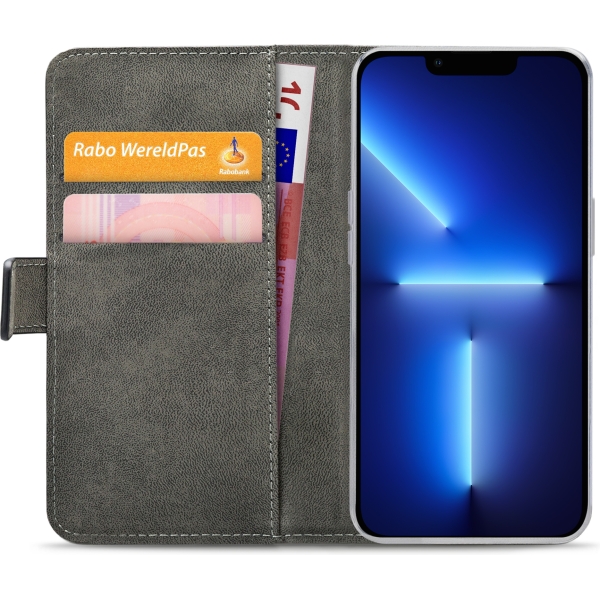 Mobilize Classic Gelly Wallet Book Case Apple Iphone 13 Pro Black - Afbeelding 4
