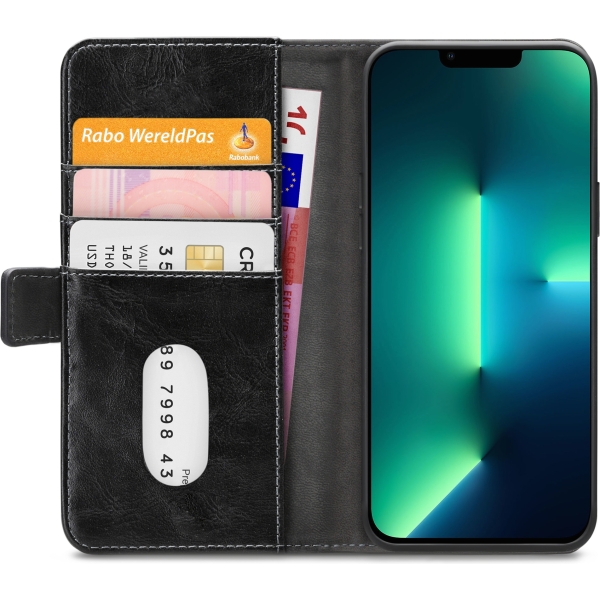 Mobilize Elite Gelly Wallet Book Case Apple Iphone 13 Pro Max Black - Afbeelding 4