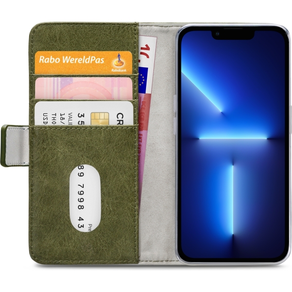 Mobilize Elite Gelly Wallet Book Case Apple Iphone 13 Pro Green - Afbeelding 4