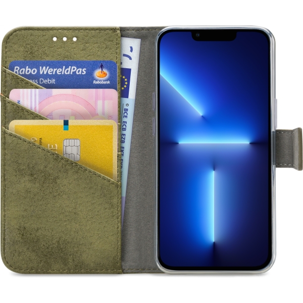 My Style Flex Wallet For Apple Iphone 13 Pro Olive - Afbeelding 3