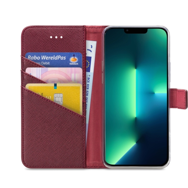 My Style Flex Wallet For Apple Iphone 13 Pro Max Bordeaux - Afbeelding 3