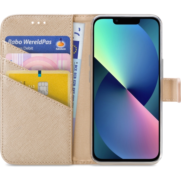 My Style Flex Wallet For Apple Iphone 13 Mini Gold - Afbeelding 3
