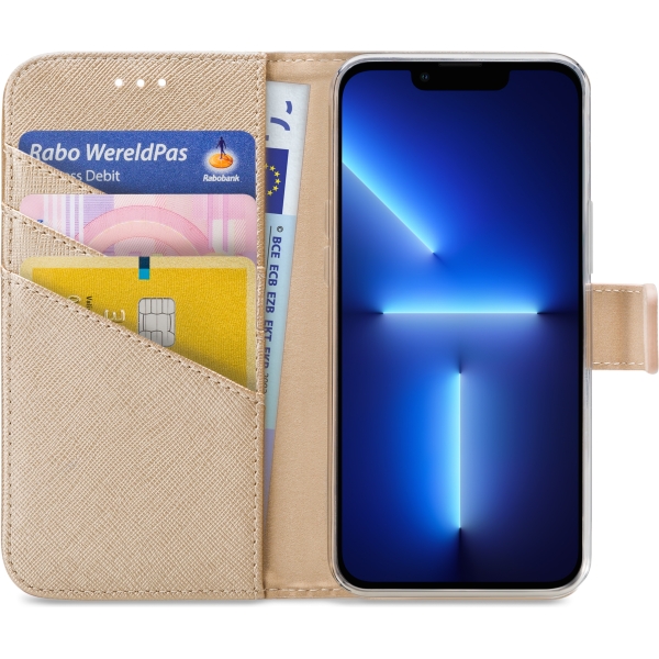 My Style Flex Wallet For Apple Iphone 13 Pro Gold - Afbeelding 3