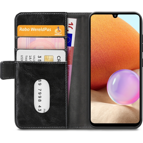 Mobilize Elite Gelly Wallet Book Case Samsung Galaxy A32 4G Black - Afbeelding 4
