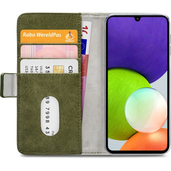 Mobilize Elite Gelly Wallet Book Case Samsung Galaxy A22 4G Green - Afbeelding 4