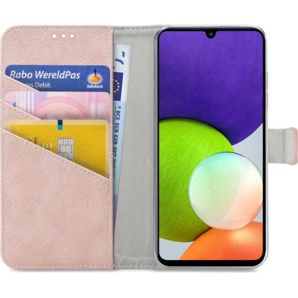 My Style Flex Wallet For Samsung Galaxy A22 4G Pink - Afbeelding 3