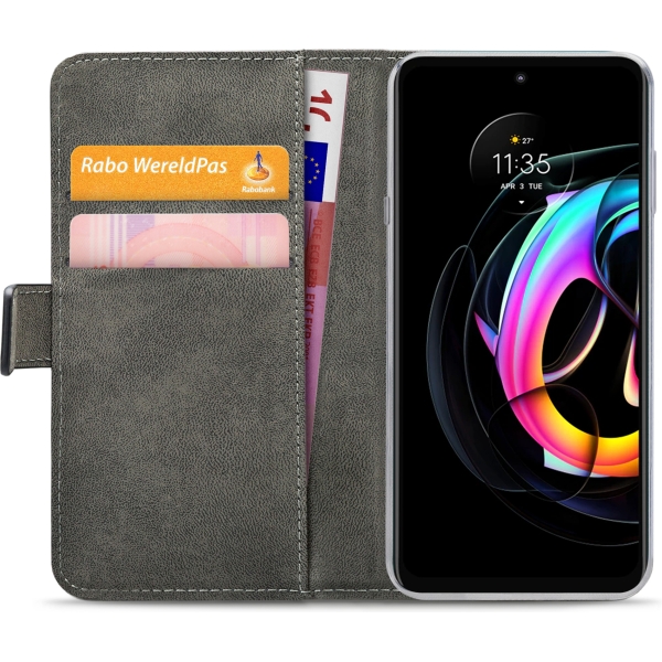 Mobilize Classic Gelly Wallet Book Case Motorola Edge 20 Lite Black - Afbeelding 4