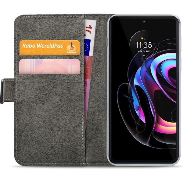 Mobilize Classic Gelly Wallet Book Case Motorola Edge 20 Black - Afbeelding 4