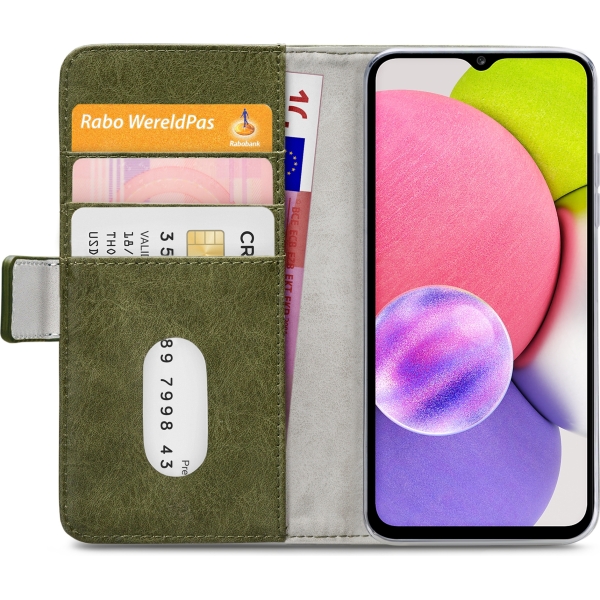 Mobilize Elite Gelly Wallet Book Case Samsung Galaxy A03S Green - Afbeelding 4