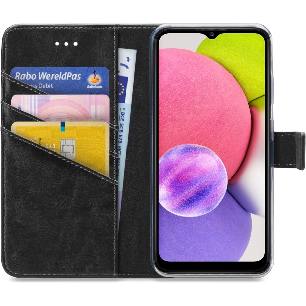My Style Flex Wallet For Samsung Galaxy A03S Black - Afbeelding 3