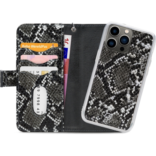 Mobilize 2In1 Magnet Zipper Case Apple Iphone 13 Pro Black/Snake - Afbeelding 4