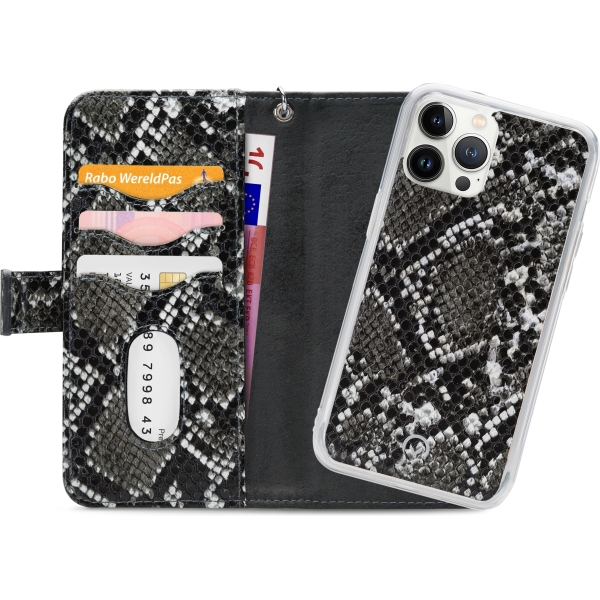 Mobilize 2In1 Magnet Zipper Case Apple Iphone 13 Pro Max Black/Snake - Afbeelding 3