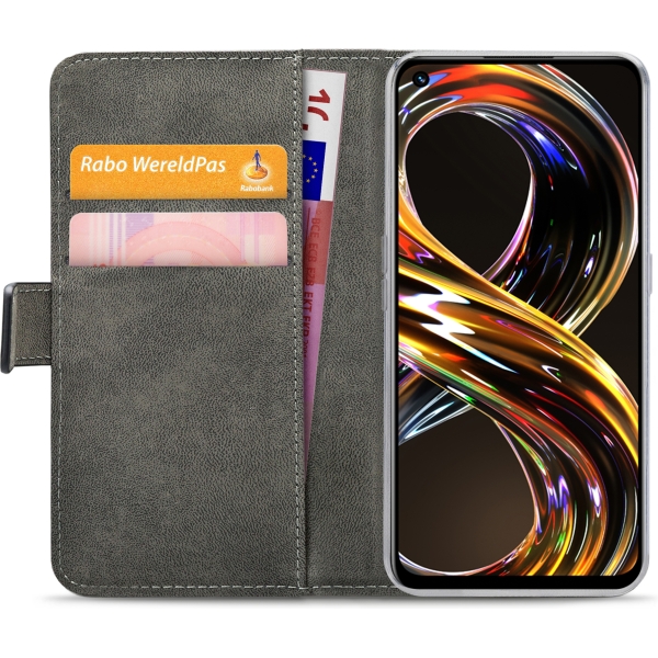 Mobilize Classic Gelly Wallet Book Case Realme 8I/Narzo 50 Black - Afbeelding 4