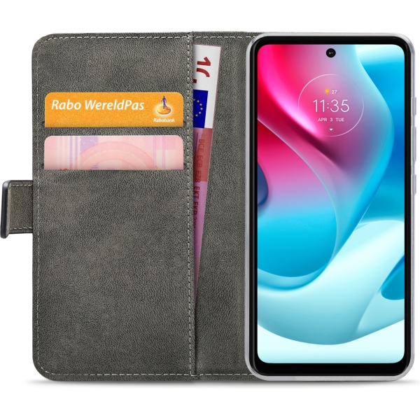 Mobilize Classic Gelly Wallet Book Case Motorola Moto G60 Black - Afbeelding 4