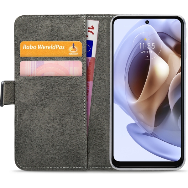 Mobilize Classic Gelly Wallet Book Case Motorola Moto G31/G41 Black - Afbeelding 4