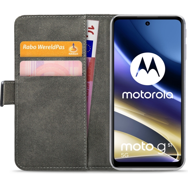 Mobilize Classic Gelly Wallet Book Case Motorola Moto G51 5G Black - Afbeelding 4