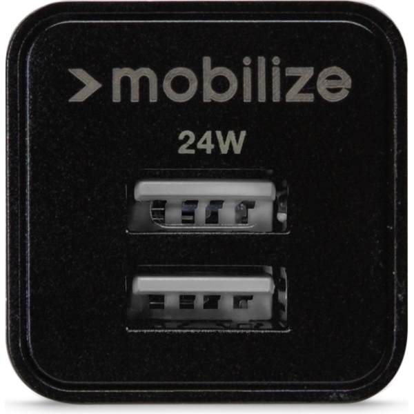 Mobilize Wall Charger 2X Usb 24W Black - Afbeelding 4