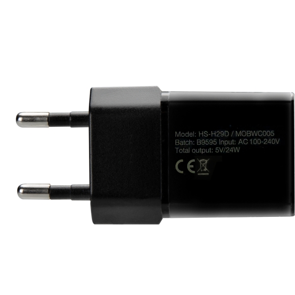 Mobilize Wall Charger 2X Usb 24W Black - Afbeelding 5