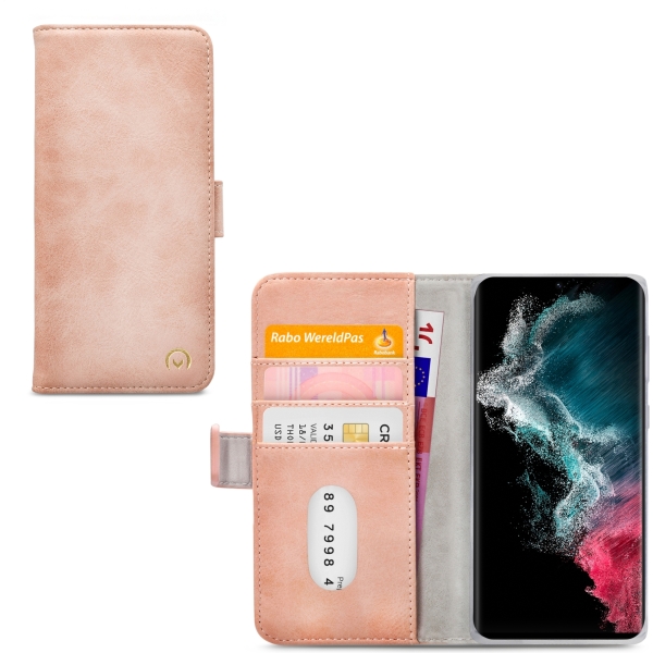 Mobilize Elite Gelly Wallet Book Case Samsung Galaxy S22 Ultra 5G Soft Pink