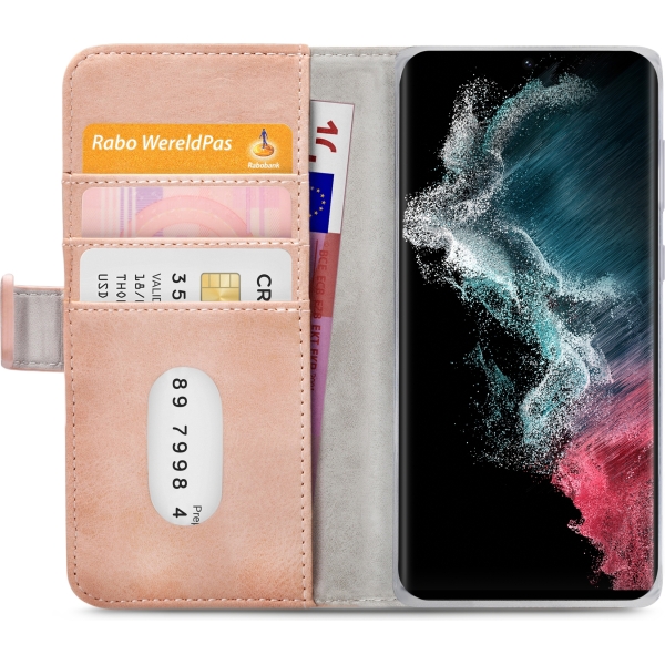 Mobilize Elite Gelly Wallet Book Case Samsung Galaxy S22 Ultra 5G Soft Pink - Afbeelding 4