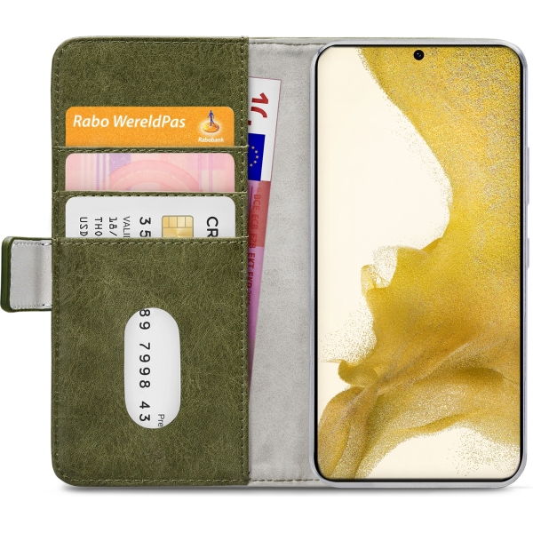 Mobilize Elite Gelly Wallet Book Case Samsung Galaxy S22+ 5G Green - Afbeelding 4